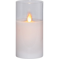 Star Trading LED Stumpenkerze M-Twinkle flackernd warmweiß 15 cm