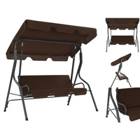 VidaXL Hollywoodschaukel kaffeebraun 2-Sitzer
