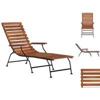 VidaXL Outdoor Liegestuhl Akazienholz Massiv