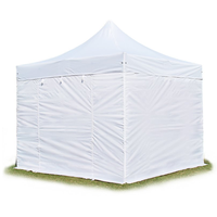 TOOLPORT Faltpavillon 3 x 3 m inkl. Seitenteile weiß