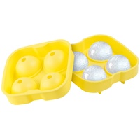 Infactory Silikon-Eiswürfelform "Ice Balls" für 4 XXL-Eiskugeln mit Ø