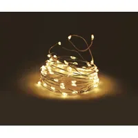 Spetebo Draht Lichterkette 5 m warm weiß