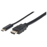 Manhattan USB-C 3.0 [Stecker] auf HDMI [Stecker] Adapterkabel, 2m