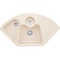 Villeroy & Boch Solo Eck Ivory + Handbetätigung +