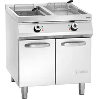 Bartscher Elektro-Standfritteuse, 2 Becken