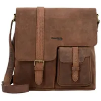 GREENLAND Nature Montenegro Umhängetasche Leder 30 cm braun