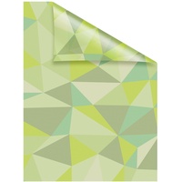 Lichtblick Fensterfolie Pattern Dreiecke 1 St., blickdicht, strukturiertKlebepunkte, grün