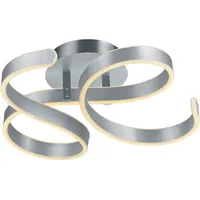 Trio LED Deckenleuchte Francis Aluminium gebürstet 195 mm x