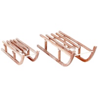 Small Foot Company Small Foot Deko-Schlitten aus Holz, 2er