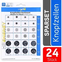 Heitech Button cell assortment, 24 pcs Einwegbatterie