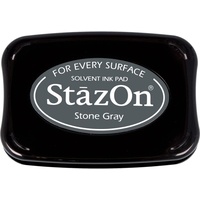 Tsukineko Stazon Stempelkissen, Dunkelgrau,