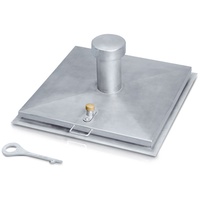 ZARGES Brunnenabdeckung, eckig, Stahl verzinkt Schachtmaß 800 x 800