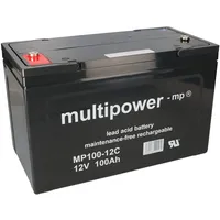 Multipower MP100-12C 12V 100Ah Zyklenfest, M6 Innengewinde