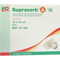 Lohmann & Rauscher Suprasorb A+ag Antimik.Cal.Alginat Kompresse (n) 10