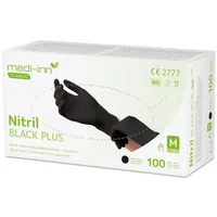 Medi-Inn Nitril Black plus Einmalhandschuhe schwarz, puderfrei latexfrei L