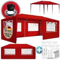 CASARIA Partyzelt Rimini 3 x 6 m rot