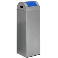 VAR Wertstoffsammelgerät WSG 85 R Korpus silber Einwurfklappe enzianblau