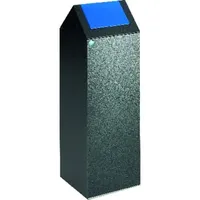 VAR Wertstoffsammelgerät WSG 85 S Korpus antik-silber Einwurfklappe enzianblau