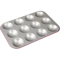 Zenker 7482 creative studio Mini-Amerikaner-Backblech für 12 Florentiner, rosa