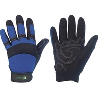 Elysee Kunstlederhandschuhe Master Gr.11 schwarz/blau Kunstleder