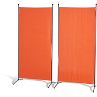 GRASEKAMP Doppelpack Stellwand 85x180 cm - terra - Paravent