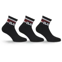 Fila Quarter Socken 3er Pack Schwarz 39-42
