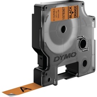 Dymo D1 Durable Beschriftungsband, 12mm, schwarz/orange (1978367)