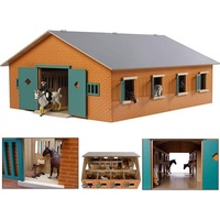 Kids Globe Bauernhof Pferdestall mit 7 Boxen 1:24