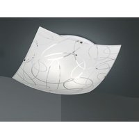 Trio 604400101 Deckenleuchte 1xE27 30x30cm Glas weiss - Weiß