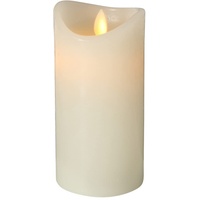 Boltze LED-Kerze Bino (ø 7,5 cm, Höhe 15 cm,