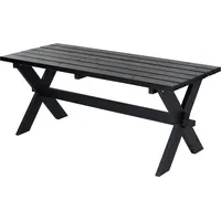 Plus Tisch Nostalgie 177x75x72cm schwarz rechteckig