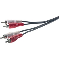 SpeaKa Verbindungskabel 2x Cinch-Stecker > 2x Cinch-Stecker 2,5m schwarz