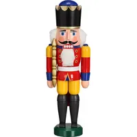 Seiffener Volkskunst eG Nussknacker König 29 cm Rot