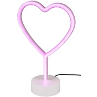 Trio Reality Leuchten LED-Tischleuchte Heart Kunststoff