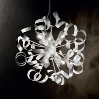 Ideal Lux VORTEX sp6, Pendelleuchte mit silbernen metalllocken,