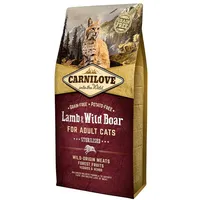 CARNILOVE Cat Lamb/Wild boar Sterilised 6 kg