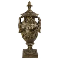Casa Padrino Antik Stil Gartenfigur Urne - Gusseisen -