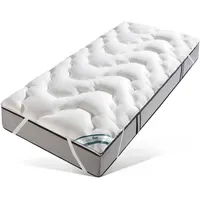 Fan Boxspring Matratzenauflage 180 x 200 cm weiß