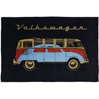 BRISA VW Collection - Weiche Volkswagen Kuschel-Fleece-Schmuse-Decke im T1