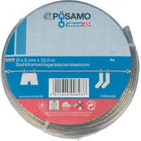 Pösamo Drahtseil-Universalleine PVC/umm. 4mmx30m
