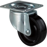 BS Rollen BS Lenkrolle D.30mm Trgf. 20kg m.Platte Ku.schwarz