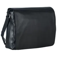 LEONHARD HEYDEN Berlin Umhängetasche Leder 38 cm - Schwarz