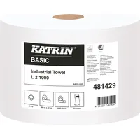 Katrin Putztuchrollen Basic L2 1000 2-lagig weiß, 1.000 Blätter