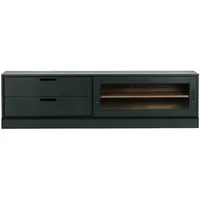 Woood TV Lowboard James aus Kiefer und Nussbaum, modern