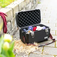 HMF 14801-02 Alu Transportkoffer, Aufbewahrungskoffer, individuelle Facheinteilung, 40 x