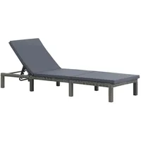 VidaXL Sonnenliege 195 x 60 x 22 cm anthrazit