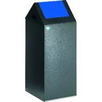VAR Wertstoffsammelgerät WSG 55 S Korpus antik-silber Einwurfklappe enzianblau