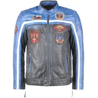 Top Gun Bikerjacke TGJ1005 blue L
