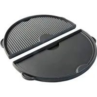 Big Green Egg Halbrunde Grillplatte aus Gusseisen f. L