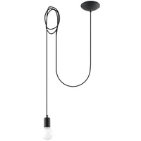 Sollux SL.0369 Pendelleuchte EDISON 1 schwarz